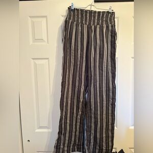 black striped pants from billabong